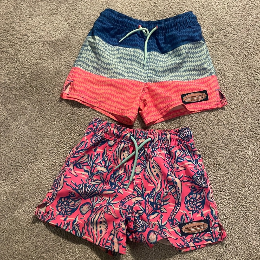 2 PACK Vineyard Vines Boys swim suit- 3T